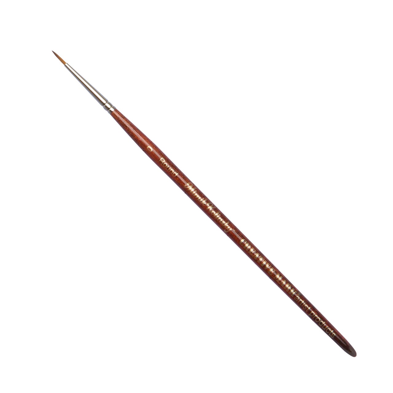 Creative Mark Mimik Kolinsky Watercolor Brush - # 0 Round - Short Handle Synthetic Paint Brush - Handmade in Germany - Synthetic Sable Paint Brushes for Professional Artists - Animal-Friendly